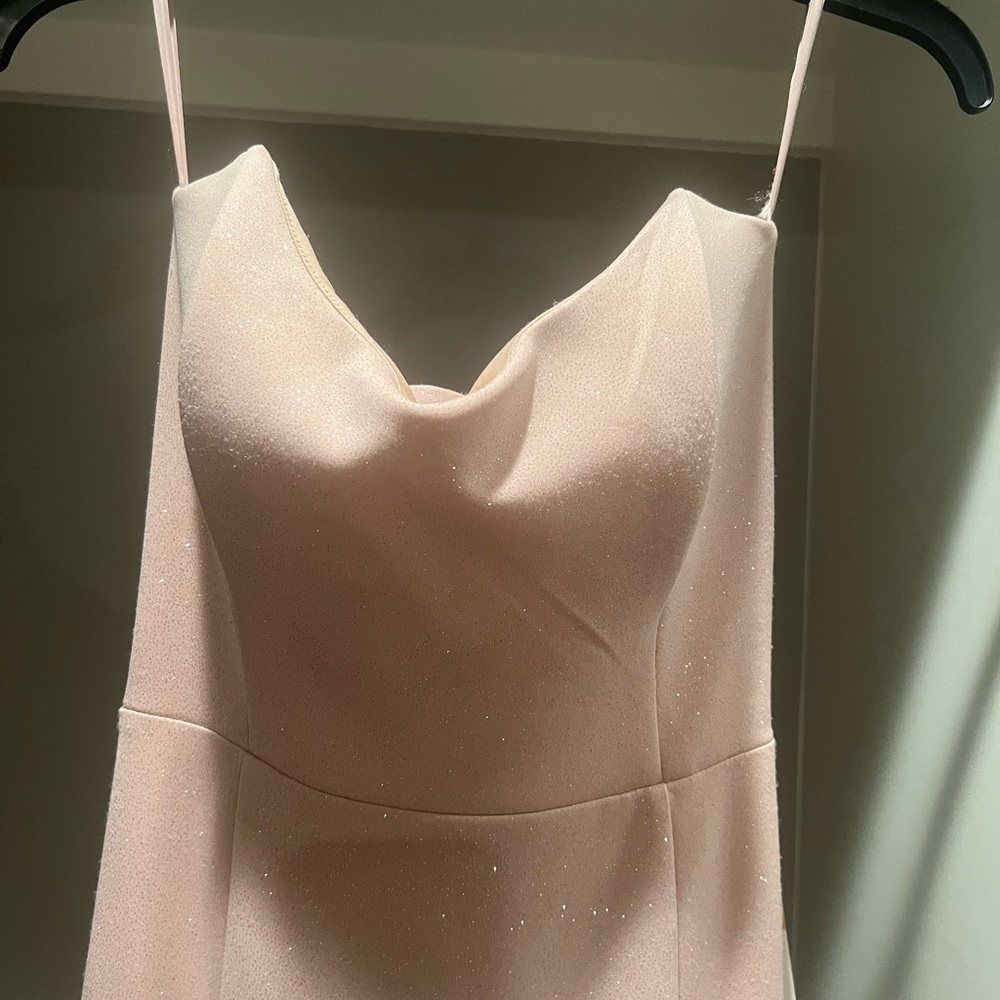 Jump Apparel peach sparkle formal prom homecoming dress NWT